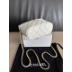 Perfetta Replica Borse hobo Chanel 25A Caviar Lunch Box Bianco Imitazione Dupe