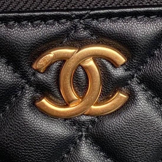 Replica Beauty case piccolo Chanel con tracolla a catena Ap3940 Nero Imitazione Outlet