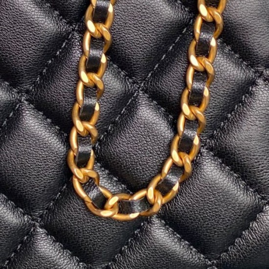 Replica Beauty case piccolo Chanel con tracolla a catena Ap3940 Nero Imitazione Outlet