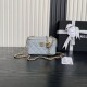 Replica Beauty case piccolo Chanel con tracolla a catena Ap3940 Blu Imitazione Outlet