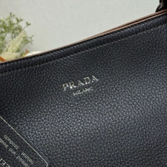 Replica Borsa tote grande Prada 1BG602 Nero Imitazione Outlet
