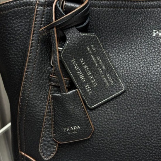 Replica Borsa tote grande Prada 1BG602 Nero Imitazione Outlet