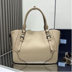 Replica Borsa tote grande Prada 1BG602 Beige Imitazione Outlet