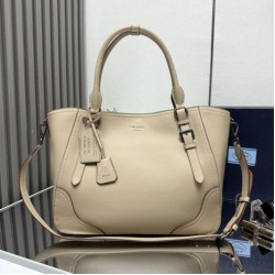 Replica Borsa tote grande Prada 1BG602 Beige Imitazione Outlet
