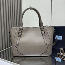 Replica Borsa tote grande Prada 1BG602 Grigia Imitazione Outlet