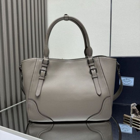 Replica Borsa tote grande Prada 1BG602 Grigia Imitazione Outlet