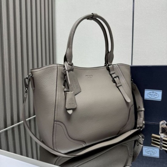 Replica Borsa tote grande Prada 1BG602 Grigia Imitazione Outlet