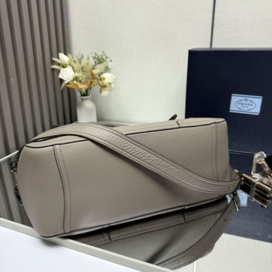 Replica Borsa tote grande Prada 1BG602 Grigia Imitazione Outlet