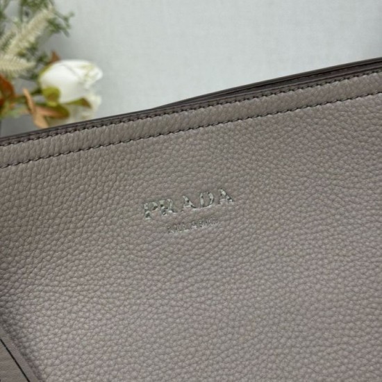 Replica Borsa tote grande Prada 1BG602 Grigia Imitazione Outlet