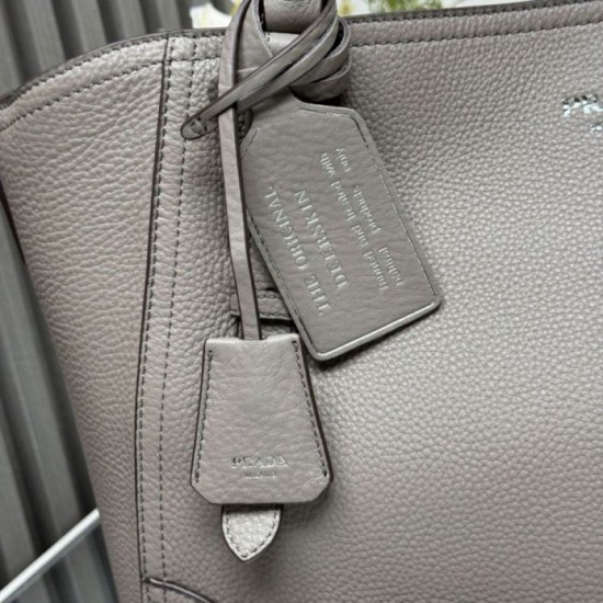 Replica Borsa tote grande Prada 1BG602 Grigia Imitazione Outlet