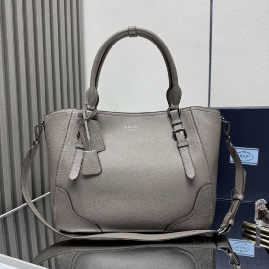 Replica Borsa tote grande Prada 1BG602 Grigia Imitazione Outlet