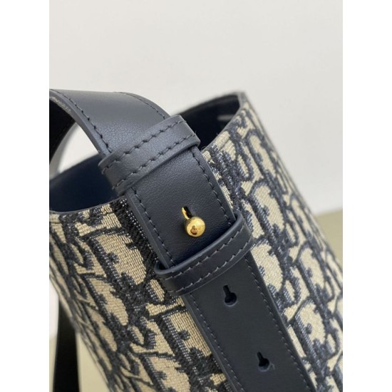 Borsa a secchiello piccola Diorstar Dior jacquard obliquo blu False Fatte Bene Online Perfetto Replica Borsa a secchiello piccola Diorstar Dior jacquard obliquo blu Imitazione Outlet