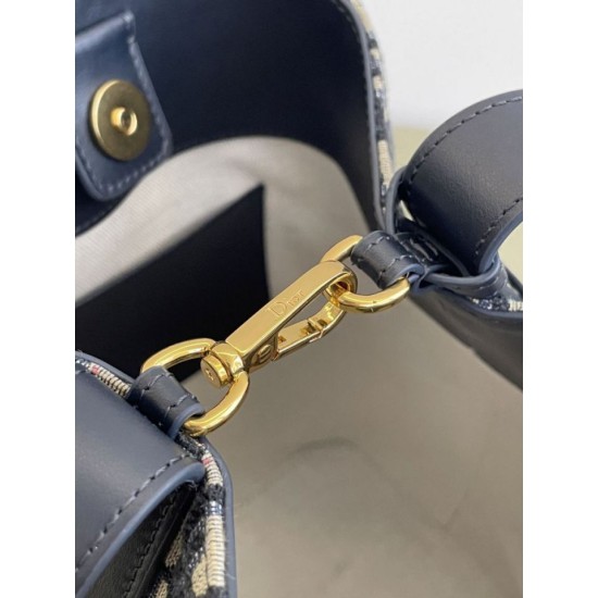 Borsa a secchiello piccola Diorstar Dior jacquard obliquo blu False Fatte Bene Online Perfetto Replica Borsa a secchiello piccola Diorstar Dior jacquard obliquo blu Imitazione Outlet