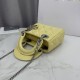 Perfetto Replica Borsa Dior Lady Dior Mini Cannage Gialla Imitazione Outlet
