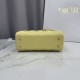 Perfetto Replica Borsa Dior Lady Dior Piccolo Cannage Gialla Imitazione Outlet