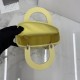 Perfetto Replica Borsa Dior Lady Dior Piccolo Cannage Gialla Imitazione Outlet