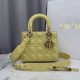 Perfetto Replica Borsa Dior Lady Dior Piccolo Cannage Gialla Imitazione Outlet