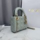 Perfetto Replica Borsa Dior Lady Dior Mini Cannage Verde Imitazione Outlet