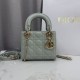 Perfetto Replica Borsa Dior Lady Dior Mini Cannage Verde Imitazione Outlet