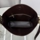 Perfetto Replica Borsa a tracolla Media Dior Diorly pelle scamosciata cioccolato Imitazione Outlet