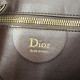 Perfetto Replica Borsa a tracolla Media Dior Diorly pelle scamosciata cioccolato Imitazione Outlet