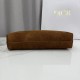 Perfetto Replica Borsa a tracolla Media Dior Diorly pelle scamosciata Marrone Imitazione Outlet