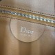 Perfetto Replica Borsa a tracolla Media Dior Diorly pelle scamosciata Marrone Imitazione Outlet