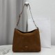 Perfetto Replica Borsa a tracolla Media Dior Diorly pelle scamosciata Marrone Imitazione Outlet