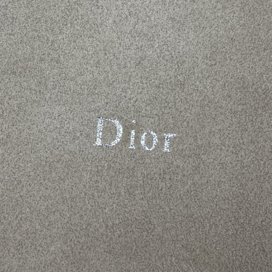 Perfetto Replica Borsa a tracolla Media Dior Diorly pelle scamosciata Albicocca Imitazione Outlet