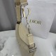 Perfetto Replica Borsa a tracolla Media Dior Diorly pelle scamosciata Albicocca Imitazione Outlet