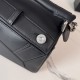 Perfetto Replica Borsa Piccola Loewe Panta Puzzle nera Imitazione Outlet
