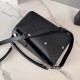 Perfetto Replica Borsa Piccola Loewe Panta Puzzle nera Imitazione Outlet