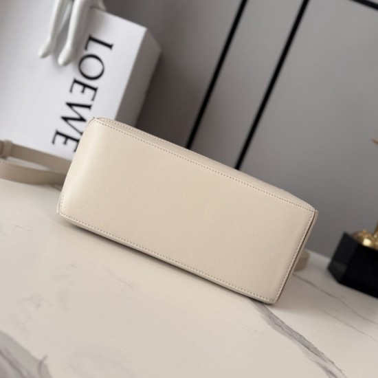 Perfetto Replica Borsa Piccola Loewe Panta Puzzle Beige Imitazione Outlet