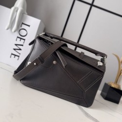 Perfetto Replica Borsa Piccola Loewe Panta Puzzle Cioccolato Imitazione Outlet