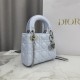 Perfetto Replica Borsa Dior Lady Dior Mini Cannage Blu Imitazione Outlet