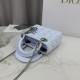 Perfetto Replica Borsa Dior Lady Dior Mini Cannage Blu Imitazione Outlet