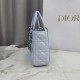 Perfetto Replica Borsa Dior Lady Dior Mini Cannage Blu Imitazione Outlet