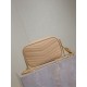 Perfetto Replica Borsa a tracolla Trapuntato Lou Mini YSL Saint Laurent Albicocca Imitazione Outlet