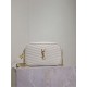 Perfetto Replica Borsa a tracolla Trapuntato Lou Mini YSL Saint Laurent Bianco Imitazione Outlet