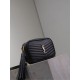 Perfetto Replica Borsa a tracolla Trapuntato Lou Mini YSL Saint Laurent Nero Imitazione Outlet