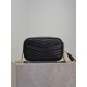 Perfetto Replica Borsa a tracolla Trapuntato Lou Mini YSL Saint Laurent Nero Imitazione Outlet