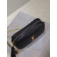 Perfetto Replica Borsa a tracolla Trapuntato Lou Mini YSL Saint Laurent Nero Imitazione Outlet