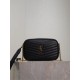 Perfetto Replica Borsa a tracolla Trapuntato Lou Mini YSL Saint Laurent Nero Imitazione Outlet