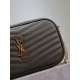 Perfetto Replica Borsa a tracolla Trapuntato Lou Mini YSL Saint Laurent Verde Imitazione Outlet