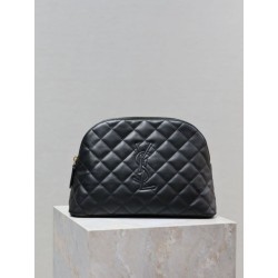 Perfetto Replica Pochette grande YSL Saint Laurent Cassandre trapuntata e ricamata Nera Imitazione Outlet