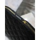 Perfetto Replica Pochette grande YSL Saint Laurent Cassandre trapuntata e ricamata Nera Imitazione Outlet