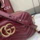Perfetto Replica Borsa a tracolla Piccola Gucci 855273 GG Marmont Rossa Imitazione Outlet