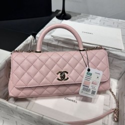 Borse Chanel 26P piccola con manico Coco AS6091 Rosa False Fatte Bene Online Perfetto Replica Borse Chanel 26P piccola con manico Coco AS6091 Rosa Imitazione Outlet