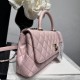 Perfetto Replica Borse Chanel 26P piccola con manico Coco AS6091 Rosa Imitazione Outlet