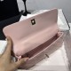 Perfetto Replica Borse Chanel 26P piccola con manico Coco AS6091 Rosa Imitazione Outlet